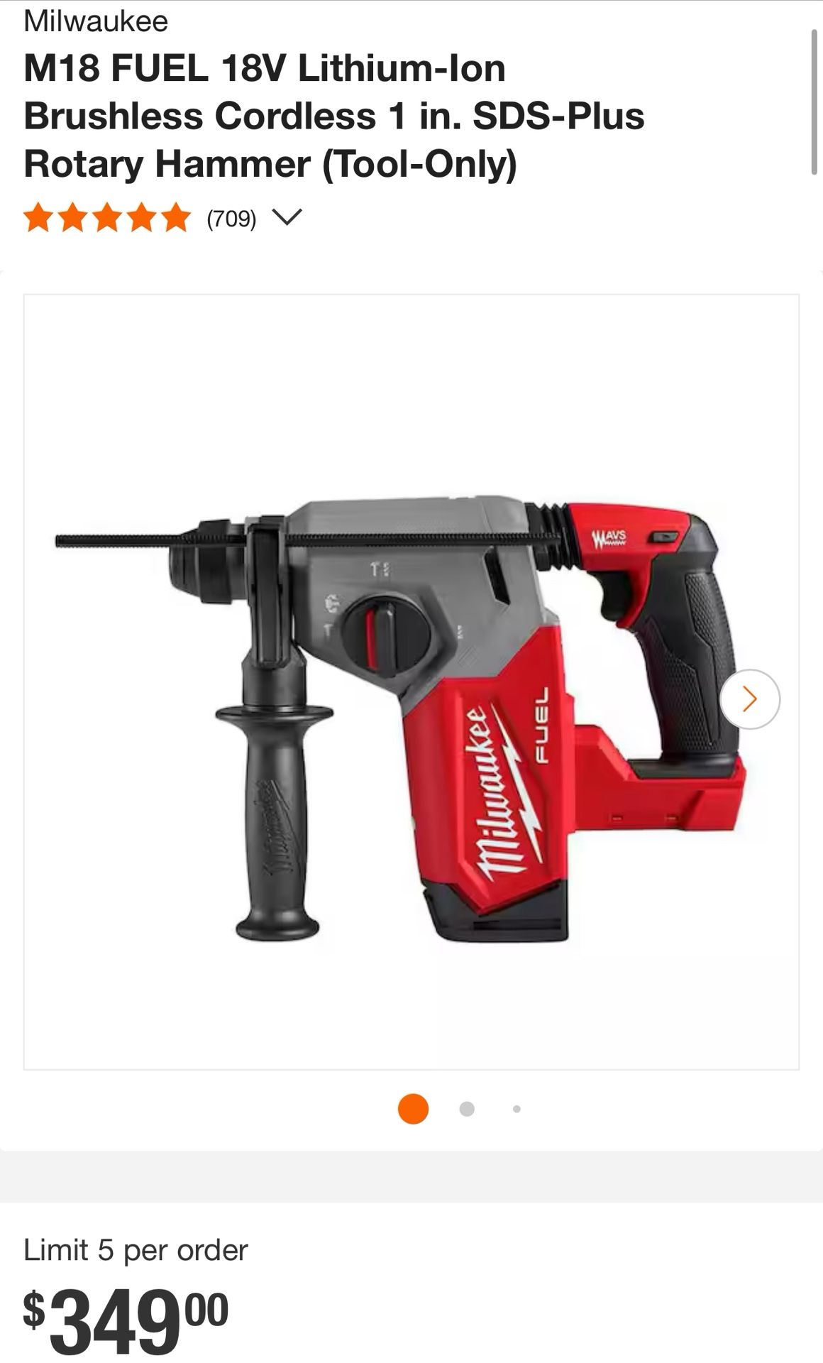 Milwaukee Rotary Hammer Drill