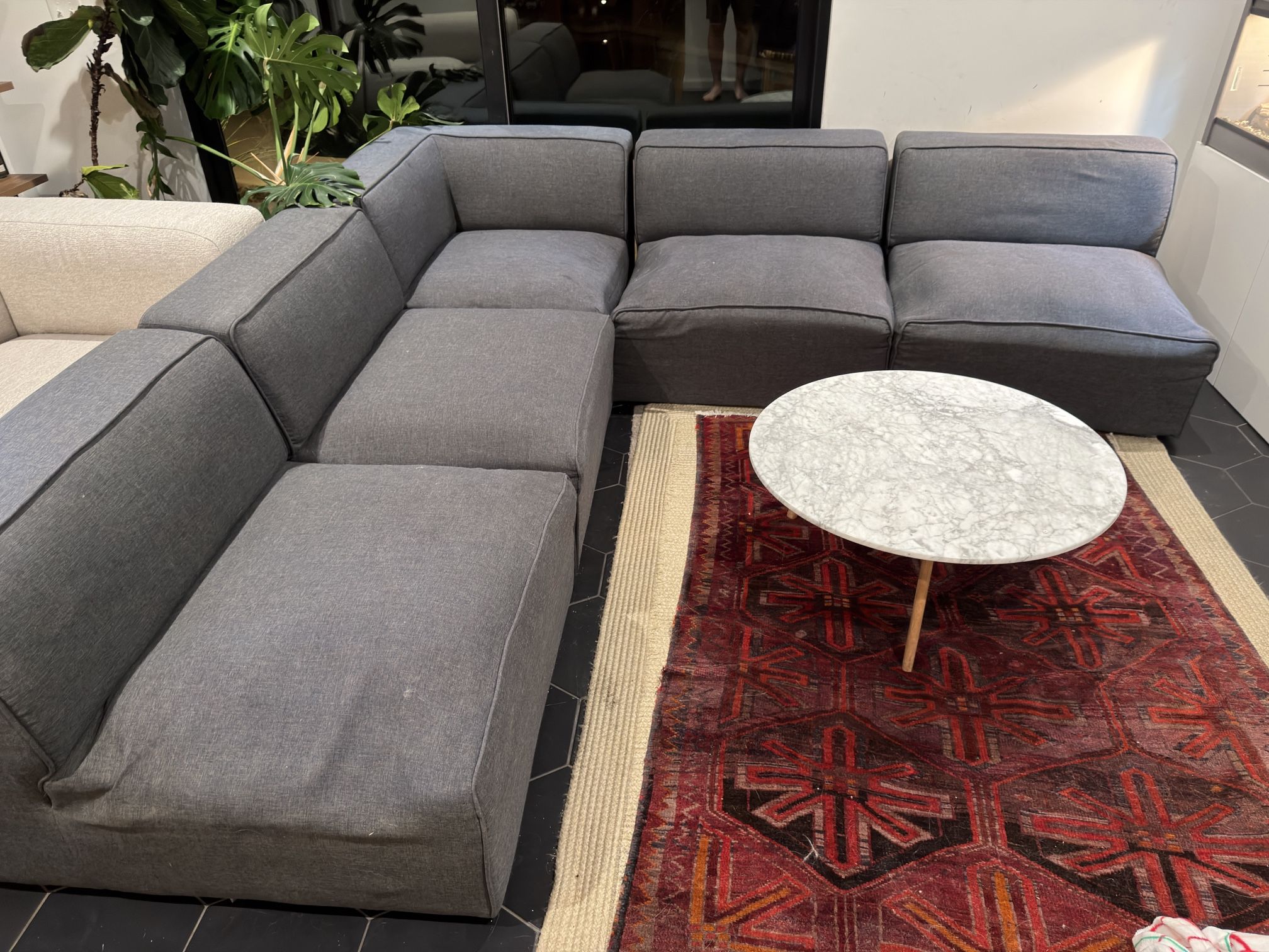 Five Piece Sectional Couch 
