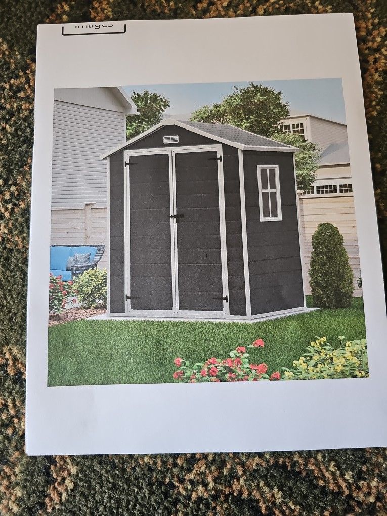 Resin Shed 6FT Dark Gray