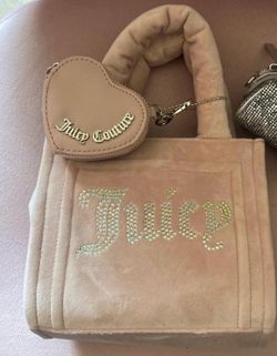 Juicy Couture Pink Suede Bag w/ coin holder