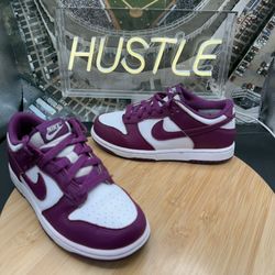 Nike Dunk Low (PS) Size 1.5Y ‘Viotech/White’ Casual Sneakers (FB9108-110)