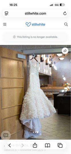 Allure Bridals Ivory White Wedding Gown Size 10