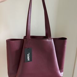 Work Tote w/Laptop Compartment (Burgundy)