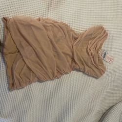 Bandeau Wrap Mini Dress in sand Color 