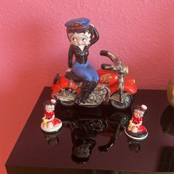 Betty Boop Cookie Jar And Salt And Pepper Shaker