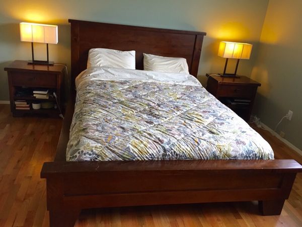 Pottery Barn Sumatra Bed Queen Size For Sale In Bellevue Wa