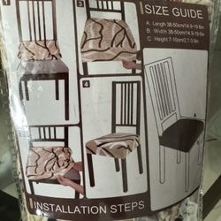 Stretch Dining Chair Seat Covers Set of 4,
