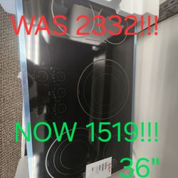 GE 36" COOKTOP! MANUFACTURERS WARRANTY! 48HR DELIVERY! 0 DOWN 0% FINANCING