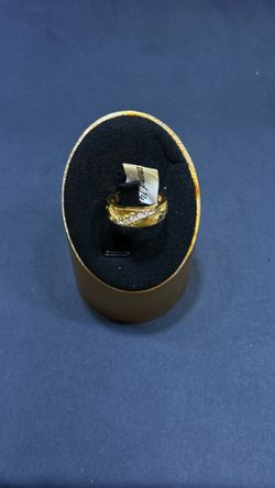 14K Solid Gold Men's Ring Natural Diamond