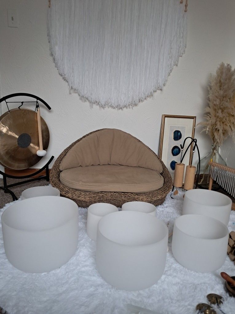 Double Pad Rattan Meditation Seat