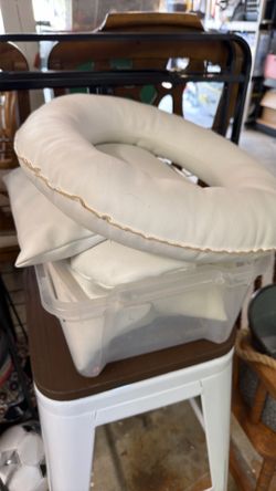 Newborn photography posing pillow and bean bags