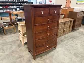 7-Drawer Tallboy Dresser with Silver Tear Drop Pulls