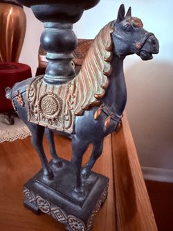 HORSE CANDLE HOLDER (HEAVY)