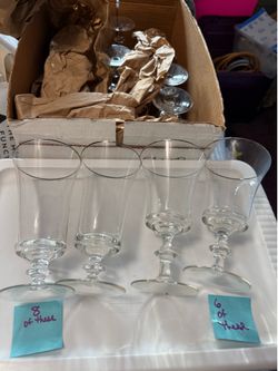 Fostoria clear glasses