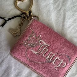  Juicy Couture Pink Velour Wallet 