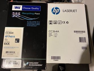HP LaserJet CC364A Toner Cartridge Lot of 2
