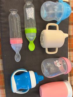 Baby Feeding Bottles and Sippy Cups Bundle