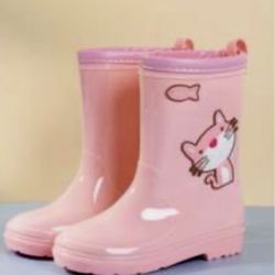 Girls Kitty Rain Boots