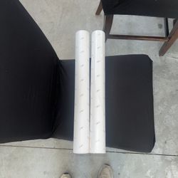 Taylor wallcoverings two rolls pre-trimmed peelable floral pattern. One roll has been opened