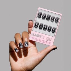 Glamnetic Press-On Nails - Black Hearts