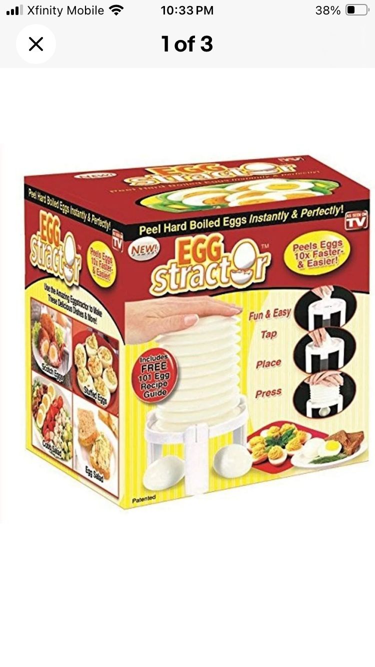 Eggstractor. Hard boiled Easy Peel Tool