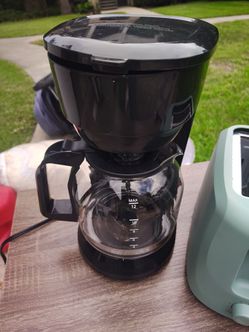 Black 12-Cup Drip Coffee Maker