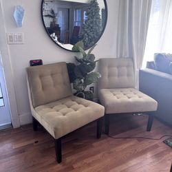 2 Accent Chairs 