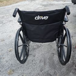 Drive Medical Silver Sport 2 Wheelchair Black, 20 Inch Seat Local Pickup Only.