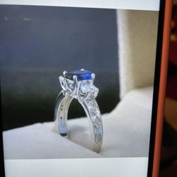 sterling silver White Sapphire Rings $25 each