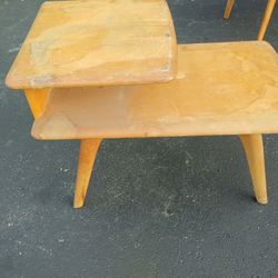 Vintage MCM Heywood Wakefield Step Table#2