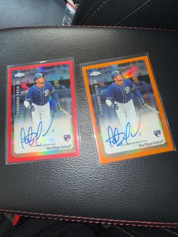 2019 TOPPS CHROME ROOKIE CARD AUTOS RED /5 & ORANGE /25 FERNANDO TATIS JR. 🔥