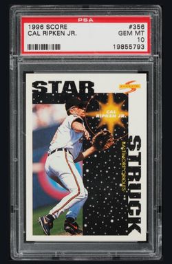 1996 Score Star Struck Cal Ripken Jr #356 Baltimore Orioles PSA 10 low pop (available on eBay only)