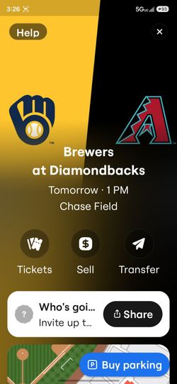 2 diamond backs tickets lower section