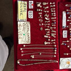 Real Silver Charms Any Each 10$