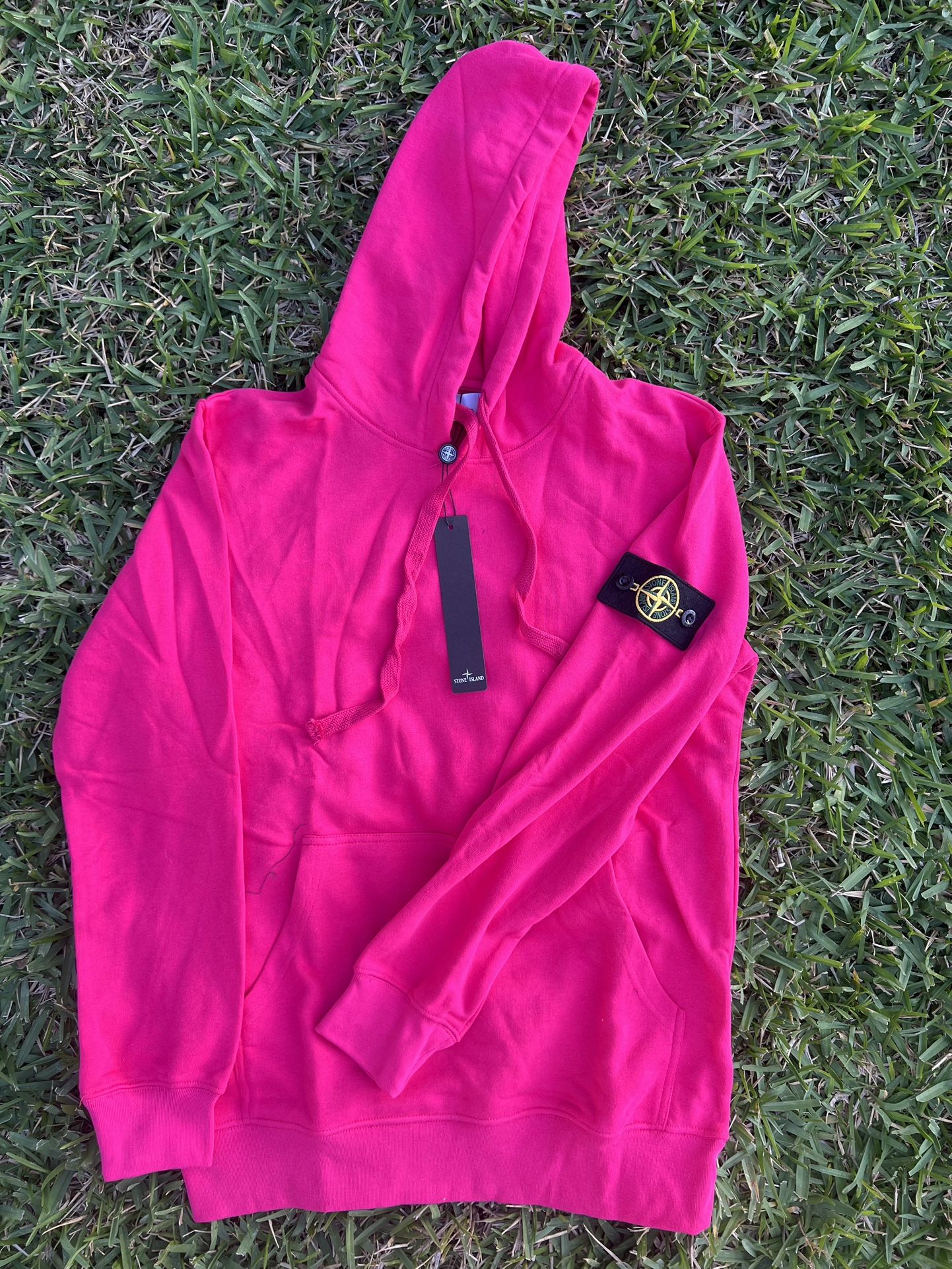 Stone Island Compass Hoodie Hot Pink