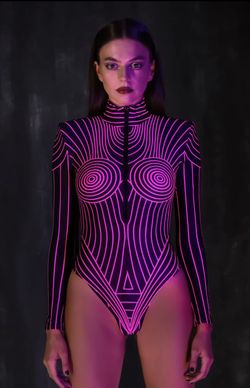 Badinka Maxima Pink Serious Rave Bodysuit