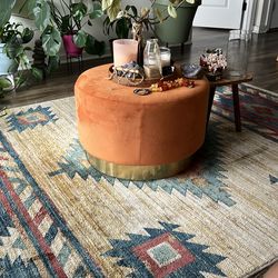 Carpet and coffee table