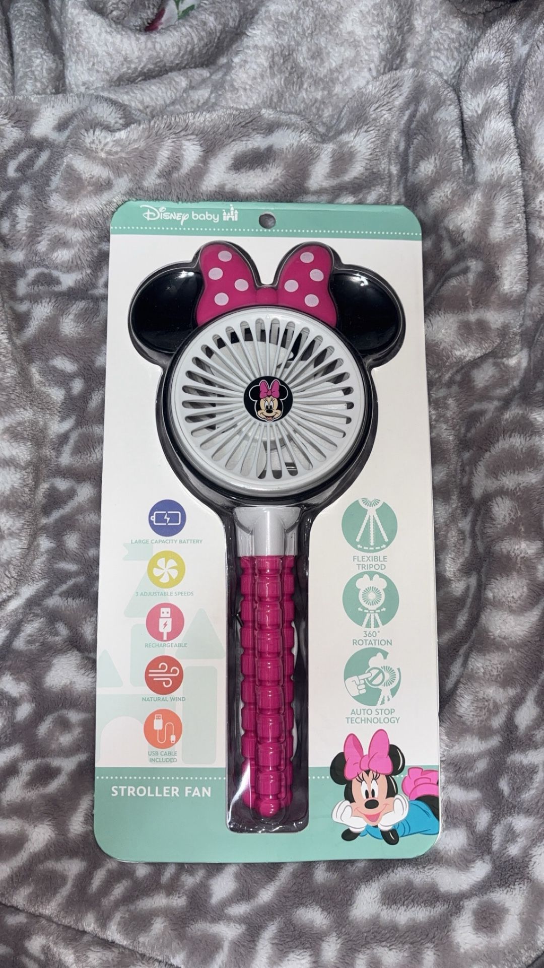 Minnie Mouse Stroller Fan
