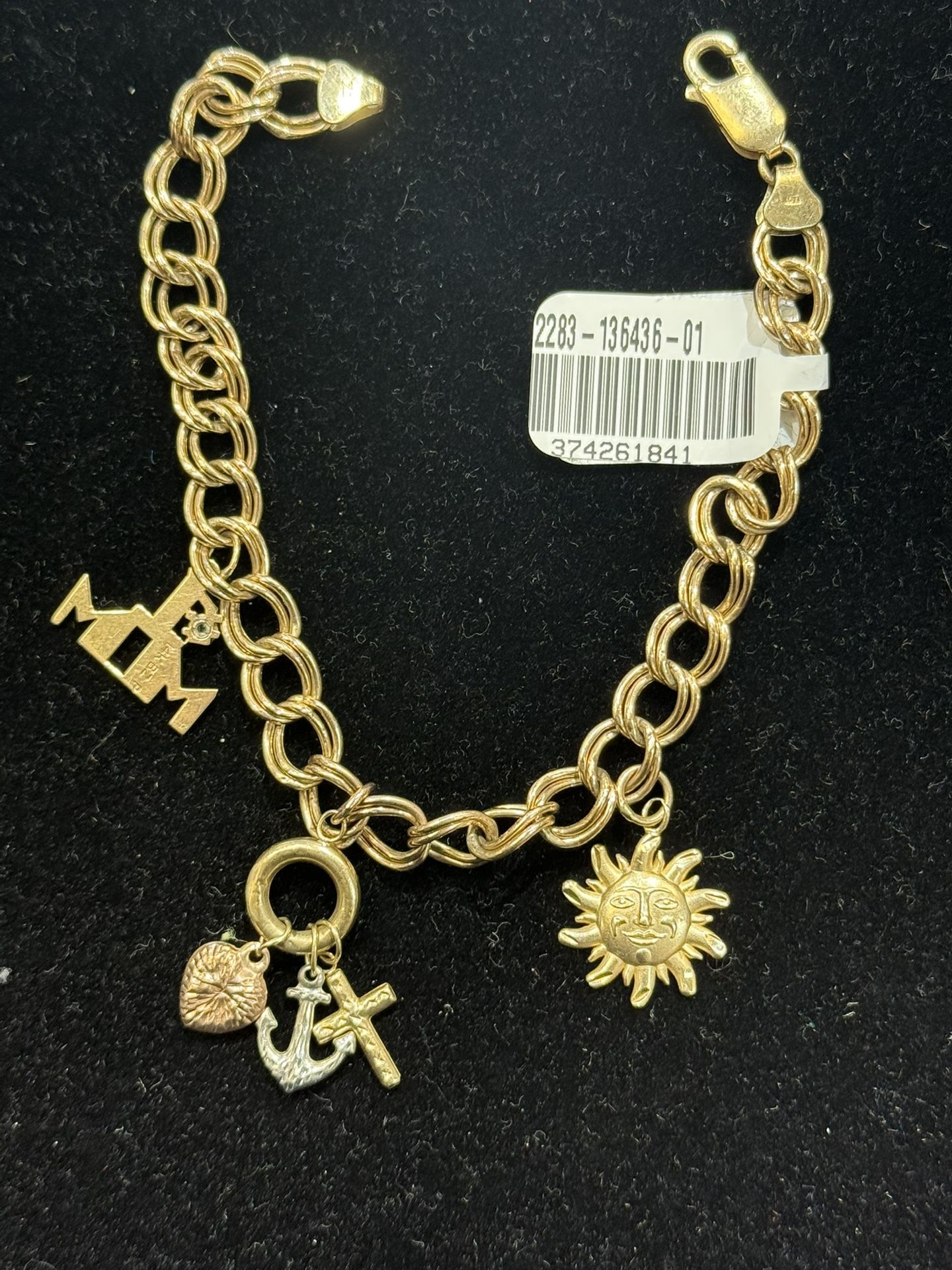 Gold Charm Bracelet 