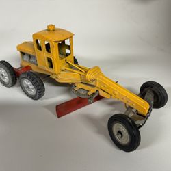 Vintage Toy Metal Grader By Hubley