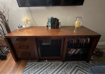 Wooden tv stand