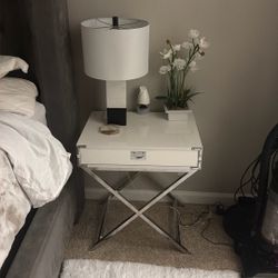 Night Stand And Lamp 