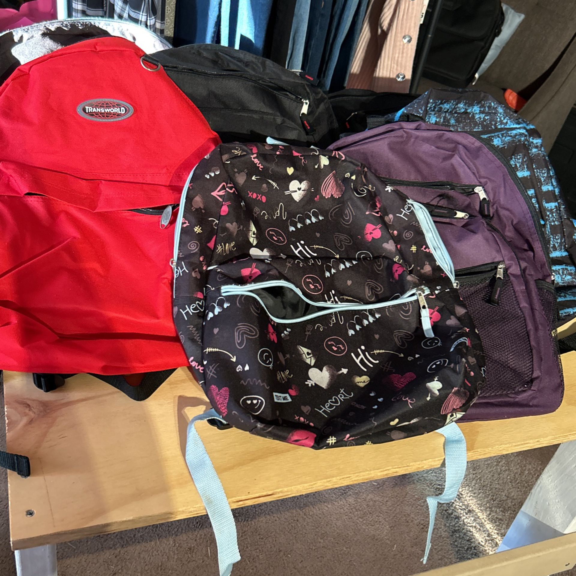 Backpacks $5 Each OR $20 For All 7