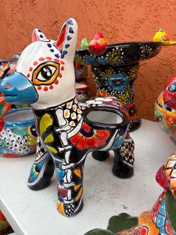 Macetas de Talavera y Decoraciónes,diferentes diseños y diferentes $$precios .