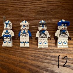 Set of Four 501st Lego Brand Clone Troopers