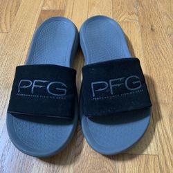 Columbia Men's Yachtrocker PFG Slide Sport Sandal, Black/Graphite, 7
