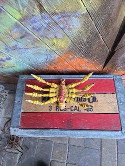 Spark Plug Crab Folk Art Sculpture