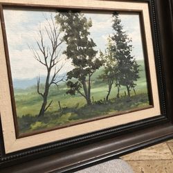 PAINTING LANDSCAPE TREES ORIGINAL 