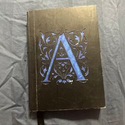 letter a notebook 