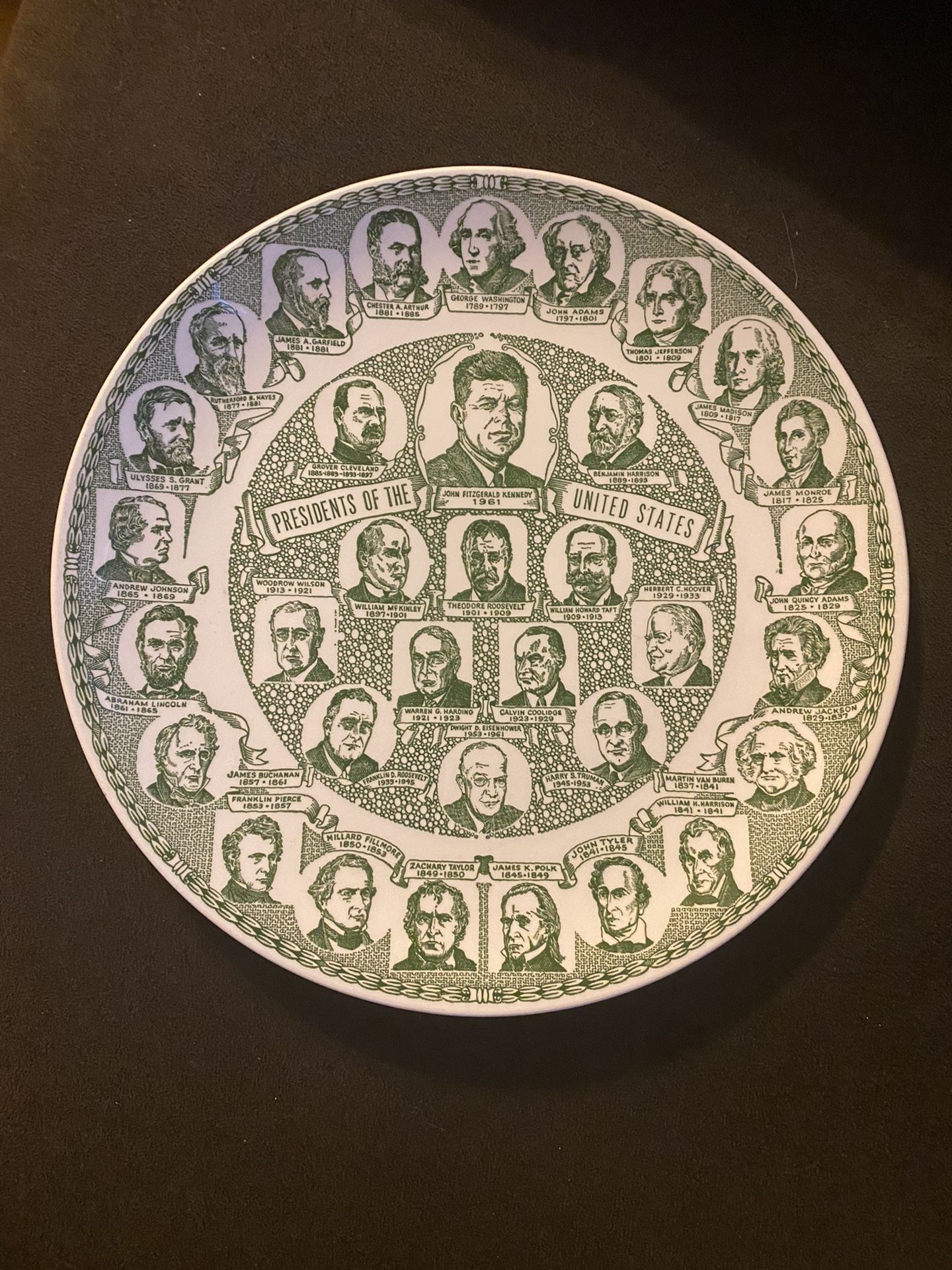 Our Nations Presidential Vintage Plate